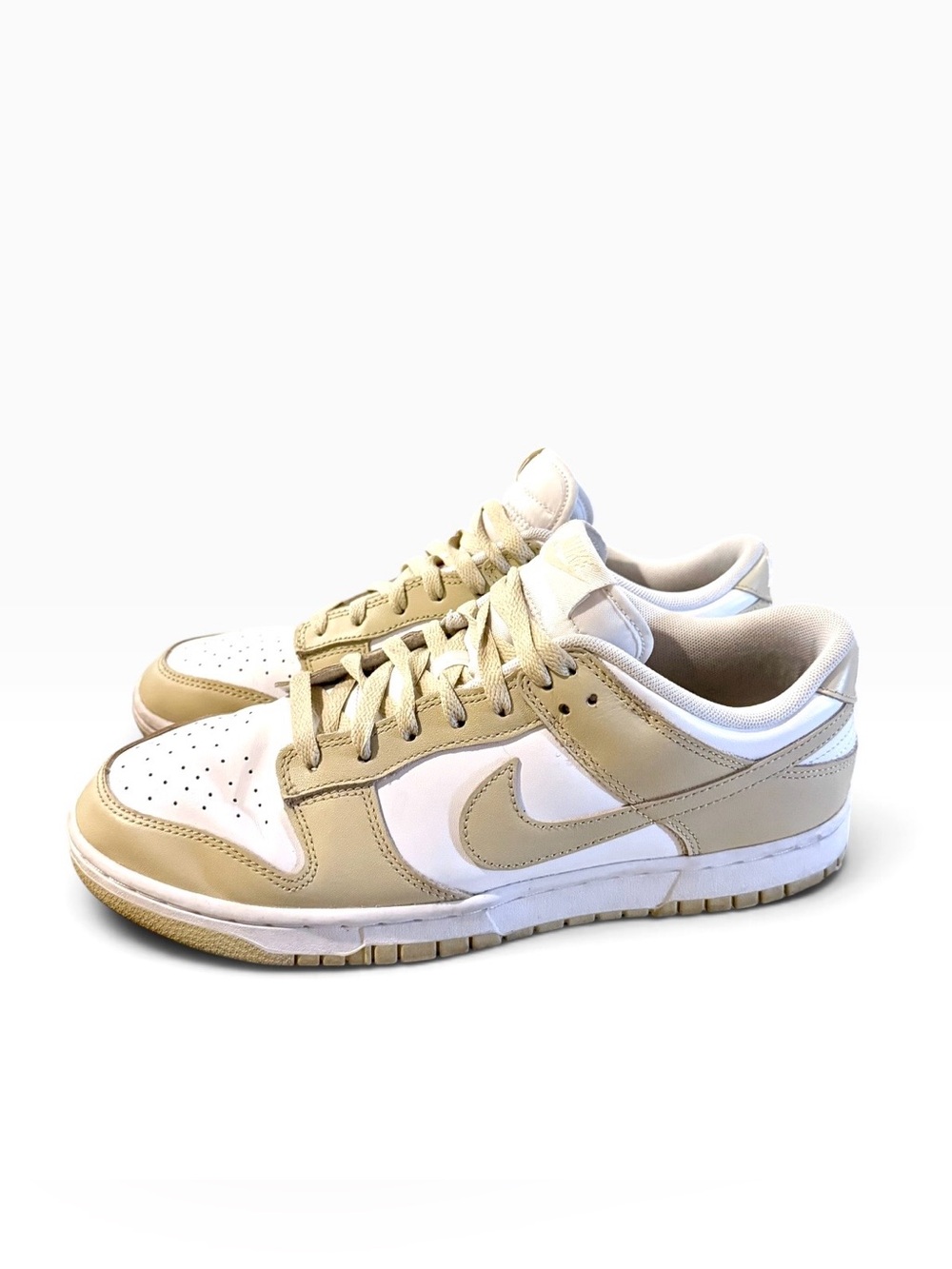 Nike Dunk Low DV0833-100 Team Gold /White Leather Low Top Sneakers